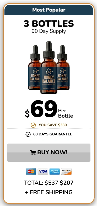 HoneyBalance 3 bottle Price